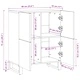 Шкаф за съхранение от масивно мангово дърво 60x33.5x75 см кафяв
