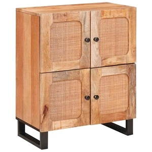 Сервизен шкаф от масивно дърво манго 60 x 33,5 x 75 см, Кафяв