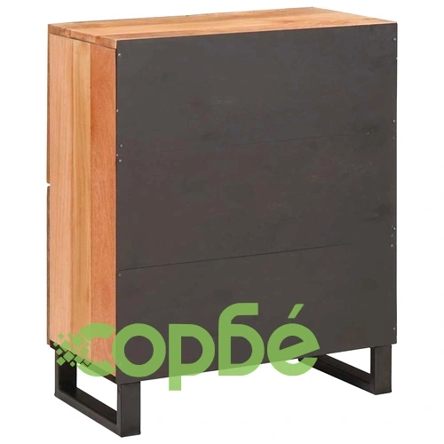 Сервизен шкаф от масивно дърво манго 60 x 33,5 x 75 см, Кафяв ➤ топ цена ➤ sorbe.bg