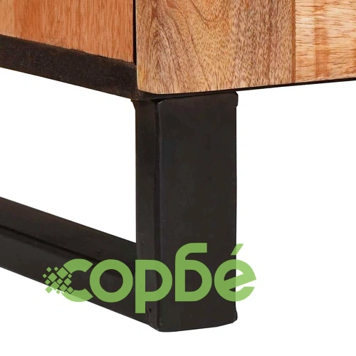 Сервизен шкаф от масивно дърво манго 60 x 33,5 x 75 см, Кафяв ➤ топ цена ➤ sorbe.bg
