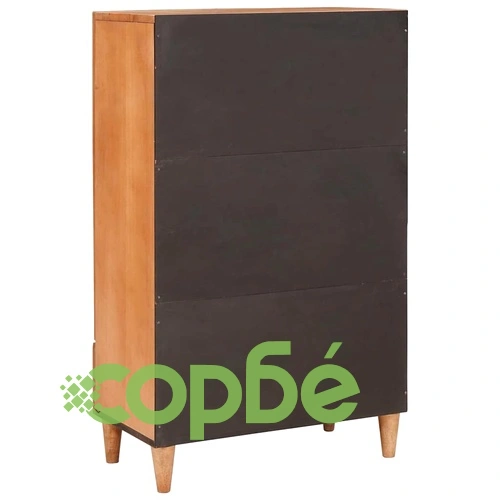 Висок шкаф 60 x 33 x 100 см от масивно дърво манго ➤ топ цена ➤ sorbe.bg
