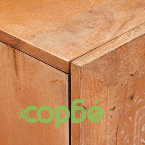 Висок шкаф 60 x 33 x 100 см от масивно дърво манго ➤ топ цена ➤ sorbe.bg