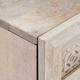 Шкаф с чекмедже от масивно манго 33.5 x 40 x 75 см, Бяло