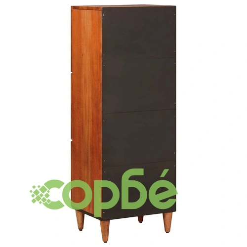 Висок шкаф Орех 40 x 33,5 x 110 см Масивно манго дърво ➤ топ цена ➤ sorbe.bg