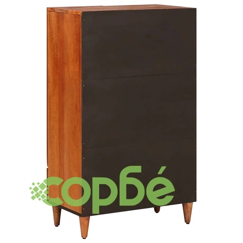 Висок шкаф Орех 60 x 33,5 x 100 см от масивно мангово дърво ➤ топ цена ➤ sorbe.bg
