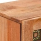 Висок шкаф с врати Естествен цвят 40 x 33 x 110 см Масивно мангово дърво