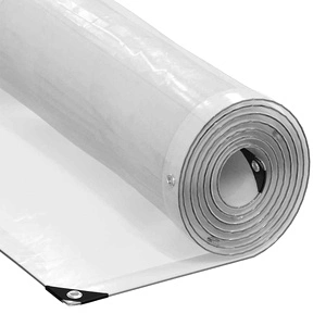 Прозрачен брезент с капси 4x8 м от полиетилен PE