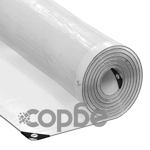 Прозрачен брезент с капси 4x8 м от полиетилен PE ➤ топ цена ➤ sorbe.bg