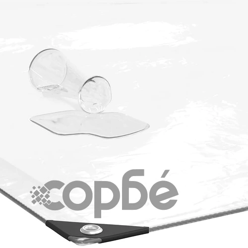 Прозрачен брезент с капси 4x8 м от полиетилен PE ➤ топ цена ➤ sorbe.bg