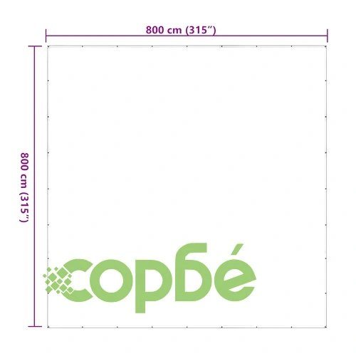 Прозрачен полиетиленов брезент с капси 8x8 м, 140 г/м² ➤ топ цена ➤ sorbe.bg
