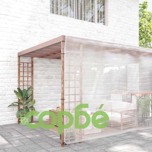 Прозрачен полиетиленов брезент с капси 8x8 м, 140 г/м² ➤ топ цена ➤ sorbe.bg