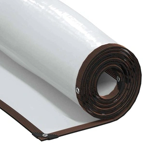 Прозрачен брезент с капси 3 x 12 м, полиетилен, 140 г/м²