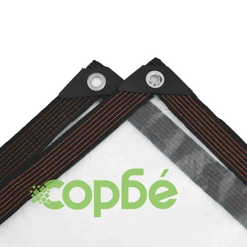 Прозрачен брезент с капси 3 x 12 м, полиетилен, 140 г/м² ➤ топ цена ➤ sorbe.bg