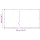 Прозрачен PVC брезент с капси 2x5 m, 350 g/m², водоустойчив