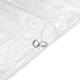 Прозрачен PVC брезент с капси 2x5 m, 350 g/m², водоустойчив