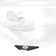 Прозрачен брезент с капси PVC, 2 х 8 м