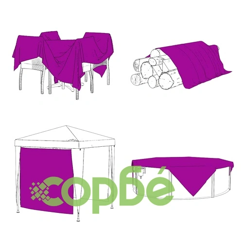 Прозрачен брезент с капси PVC, 2 х 8 м ➤ топ цена ➤ sorbe.bg