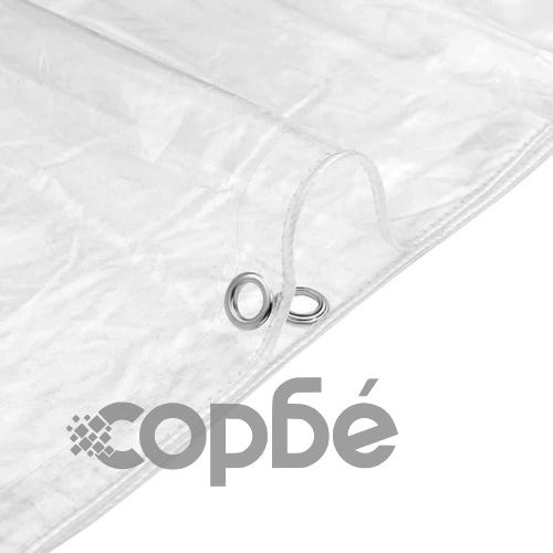 Прозрачен брезент с капси PVC, 2 х 8 м ➤ топ цена ➤ sorbe.bg