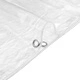 Прозрачен брезент с капси PVC, 2 х 8 м