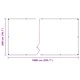 Прозрачен PVC брезент с капси 2x10 м, 350 г/м², водоустойчив