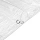 Прозрачен PVC брезент с капси 2x10 м, 350 г/м², водоустойчив