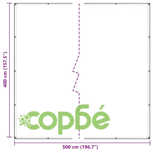 Прозрачен PVC Брезент с Капси 4x5 м, Водоустойчив 350 g/m² ➤ топ цена ➤ sorbe.bg