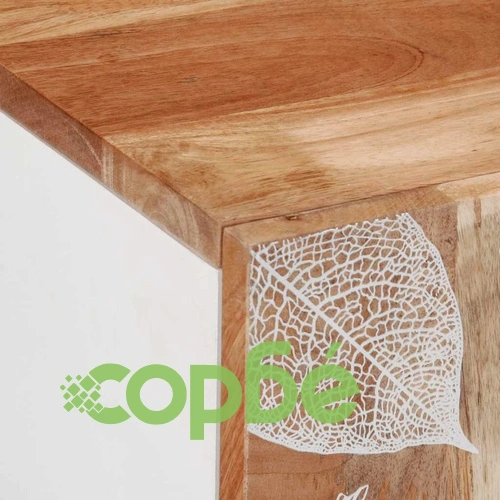 Шкаф за баня 62x33x58 см от масивно мангово дърво с 2 врати ➤ топ цена ➤ sorbe.bg