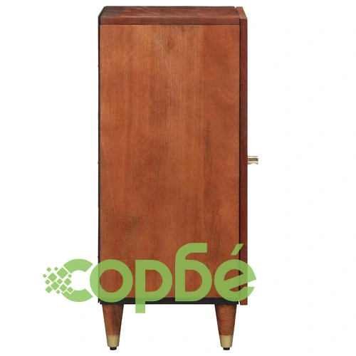 Служебен шкаф от масивно мангово дърво 40x33.5x75 см кафяв ➤ топ цена ➤ sorbe.bg