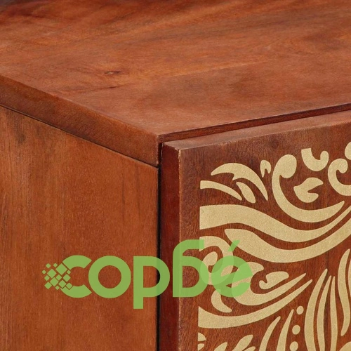 Служебен шкаф от масивно мангово дърво 40x33.5x75 см кафяв ➤ топ цена ➤ sorbe.bg