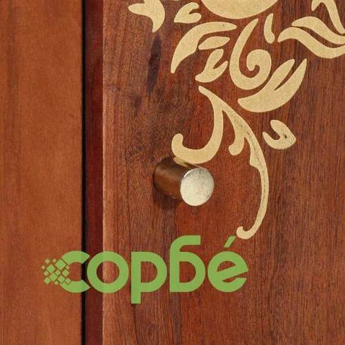 Служебен шкаф от масивно мангово дърво 40x33.5x75 см кафяв ➤ топ цена ➤ sorbe.bg