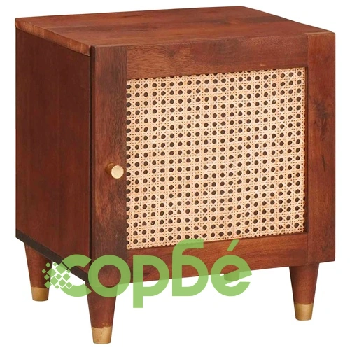 Нощни маси от масивно мангово дърво - комплект 2 броя 40x33.5x46 см ➤ топ цена ➤ sorbe.bg