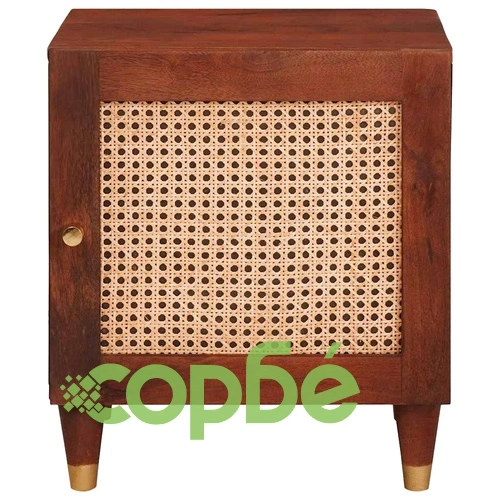 Нощни маси от масивно мангово дърво - комплект 2 броя 40x33.5x46 см ➤ топ цена ➤ sorbe.bg