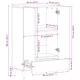 Висок шкаф от мангово дърво и ратан с 2 чекмеджета 60x33.5x100 см кафяв