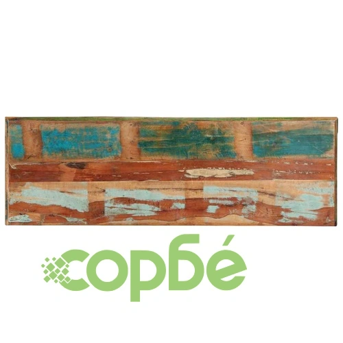 Шкаф за обувки от масивно регенерирано дърво 110x35x40 см кафяв ➤ топ цена ➤ sorbe.bg