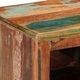 Шкаф за обувки от масивно регенерирано дърво 110x35x40 см кафяв