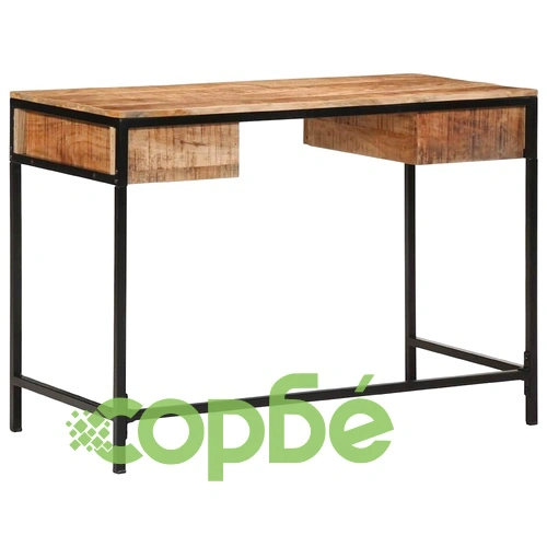 Работно бюро от масивна дървесина манго 105x50x75 см кафяво ➤ топ цена ➤ sorbe.bg