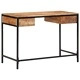Работно бюро от масивна дървесина манго 105x50x75 см кафяво