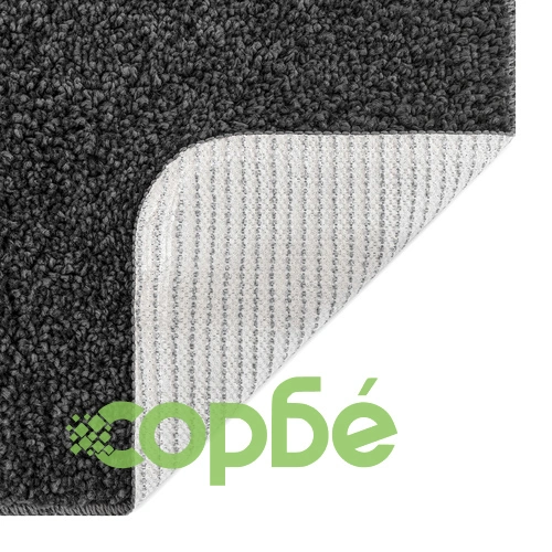 Пухкав Полиестерен Килим с Латексова Подложка в Тъмно Сиво 240x340 см ➤ топ цена ➤ sorbe.bg