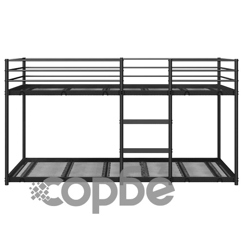 Двуетажно легло от черна стомана 100x190 см без матрак ➤ топ цена ➤ sorbe.bg