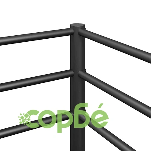 Двуетажно легло от стомана 100x200 см, черно, без матрак ➤ топ цена ➤ sorbe.bg