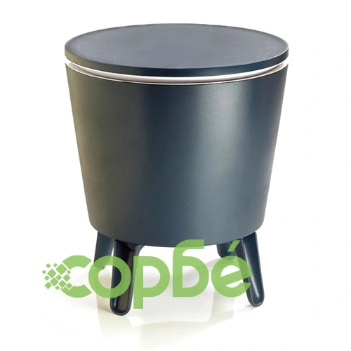 Keter Бар за Охлаждане на Напитки с Масичка, Антрацит, 49,5 x 57-84 см, 30 л, 192710 ➤ топ цена ➤ sorbe.bg