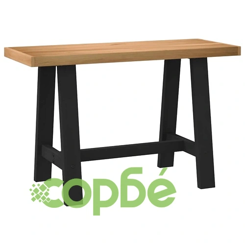 Бюро NOAIN 120x50x75 см с А-образни крака от масивна борова дървесина ➤ топ цена ➤ sorbe.bg