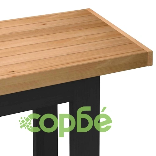 Бюро NOAIN 120x50x75 см с U-образни крака от масивна борова дървесина ➤ топ цена ➤ sorbe.bg