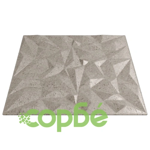 Стенни 3D панели от XPS пяна, 48 бр., Бетон, 50x50 см, 12 м², дизайн Аметист ➤ топ цена ➤ sorbe.bg