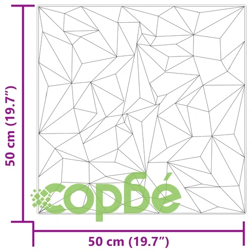 Стенни 3D панели от XPS пяна, 48 бр., Бетон, 50x50 см, 12 м², дизайн Аметист ➤ топ цена ➤ sorbe.bg