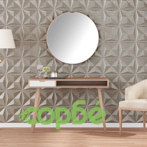 3D Стенни Панели Оригами - 48 бр, Бетон, 50x50 см, XPS, 12 м² ➤ топ цена ➤ sorbe.bg