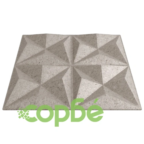 3D Стенни Панели Оригами - 48 бр, Бетон, 50x50 см, XPS, 12 м² ➤ топ цена ➤ sorbe.bg