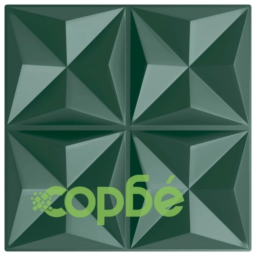 3D Стенни Панели Оригами 48 бр. Зелени 50x50 см XPS 12 м² ➤ топ цена ➤ sorbe.bg