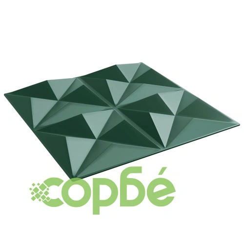 3D Стенни Панели Оригами 48 бр. Зелени 50x50 см XPS 12 м² ➤ топ цена ➤ sorbe.bg