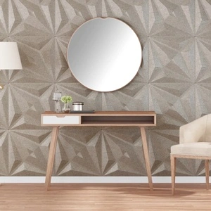 Декоративни стенни панели XPS 24 бр бетон 50x50 см 6 м² десен звезда